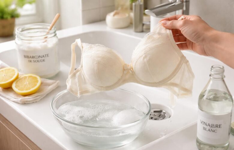 découvrez des astuces efficaces pour déjaunir un soutien-gorge blanc et lui redonner toute sa blancheur et son éclat comme au premier jour.