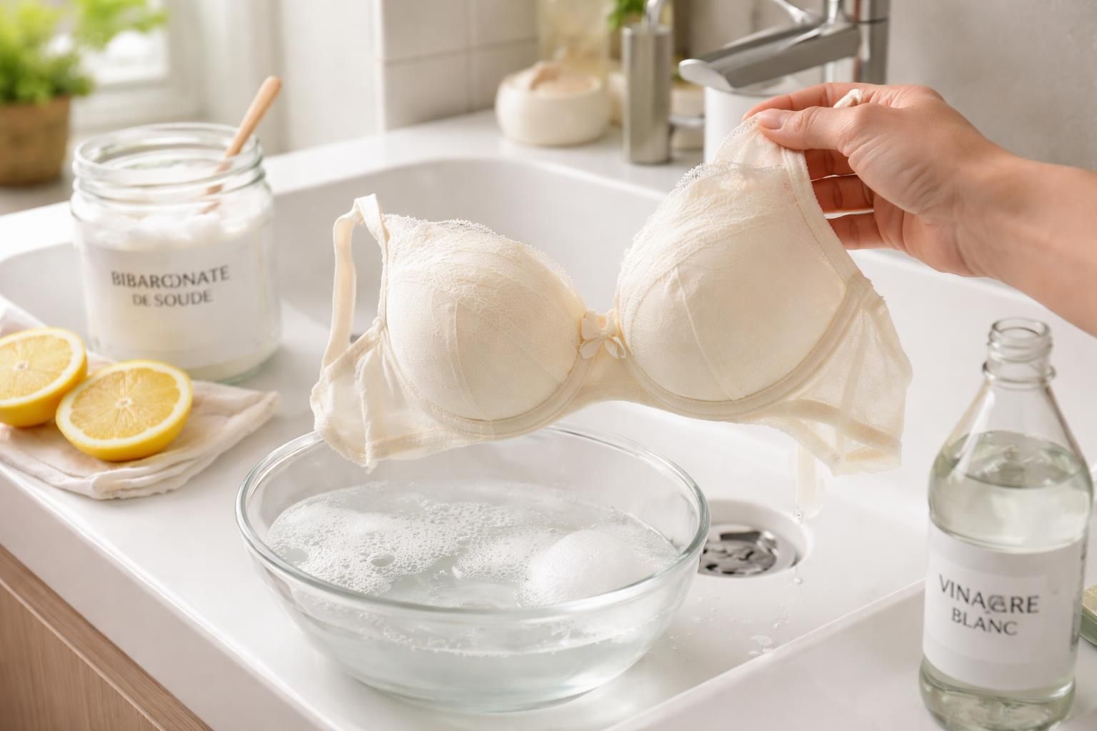 découvrez des astuces efficaces pour déjaunir un soutien-gorge blanc et lui redonner toute sa blancheur et son éclat comme au premier jour.