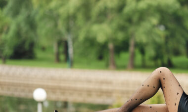 collant à cœur noir