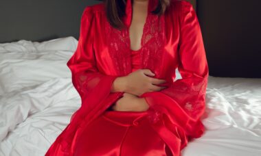 nuisette grande taille rouge