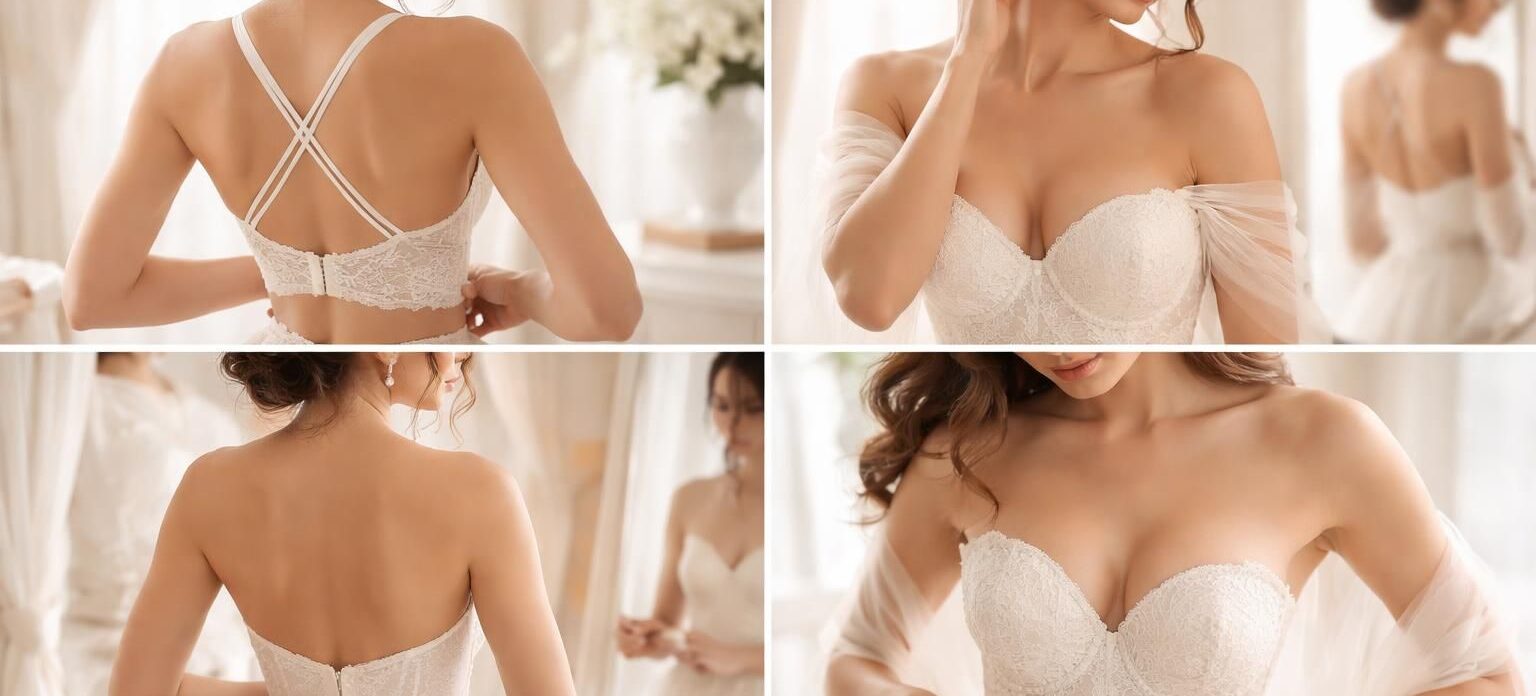 découvrez le soutien-gorge multiposition idéal pour sublimer votre robe de mariage. confort, maintien et discrétion garantis pour un jour inoubliable.